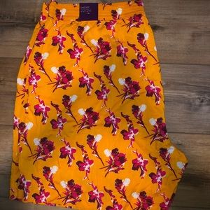 Lane Bryant Mustard Floral Shorts